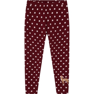 Wolf & Wolfie Dívčí zateplené legíny bordo