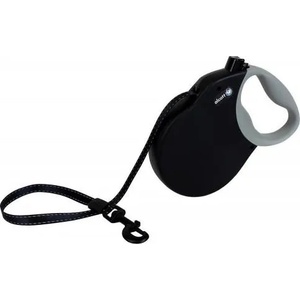 alcott Expedition retractable leashes - автоматичен повод с мека дръжка Експедиция, ЧЕРЕН, размер S/M - дължина на повода 7, 3 м - подходящо за кучета до 29, 4 кг EXSMBK