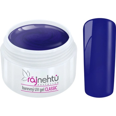 Ráj nehtů Barevný UV gel Classic Blue 5 ml