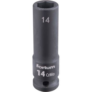 Fortum машинна (ударна) муфа 1/2", 14 mm, L 78 mm, почернена, FORTUM