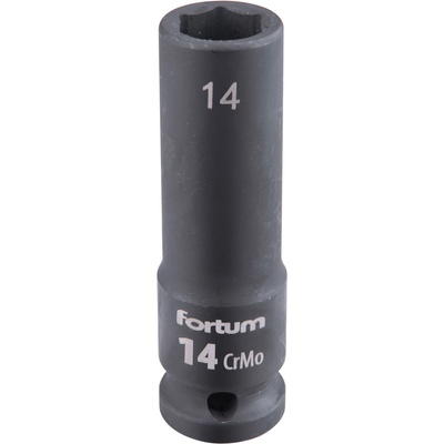 Fortum машинна (ударна) муфа 1/2", 14 mm, L 78 mm, почернена, FORTUM