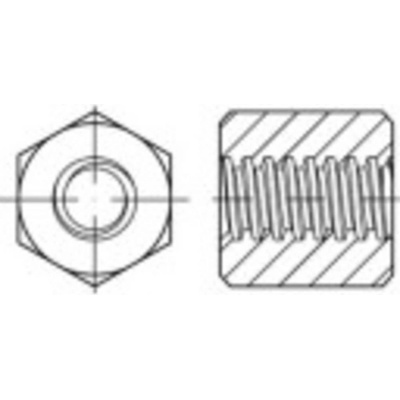 TOOLCRAFT TO-9979569 šesťhranná matica trapézová 30 mm ocel 5 ks