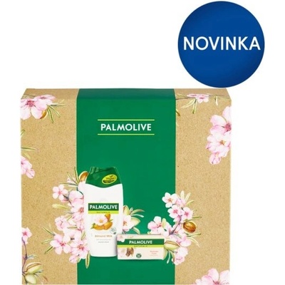 PALMOLIVE Naturals Almond Set Duo darčeková sada sprchový gél 250 ml + tuhé mydlo 90 g