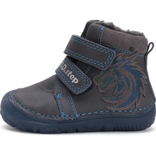 D.D.Step Barefoot zimní boty W073-42488 royal blue