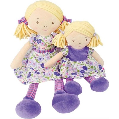 Bonikka látková 25 cm malá Peggy fialové šaty