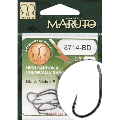 MARUTO CARP 8714BD HC T.D.E.5° BARBED FORGED BLACK NICKEL vel.6 10ks