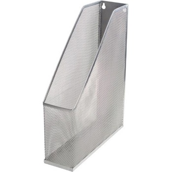 Image 1 of Поставка за бюро, вертикална, мрежеста, метална сива/сребърна