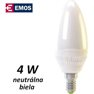 Emos LED žiarovka Classic Candle 4W E14 neutrálna biela