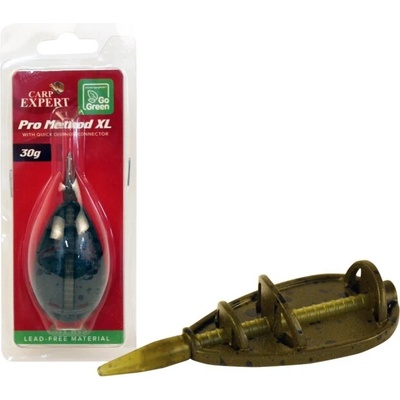 CARP EXPERT PRO METHOD XL KOŠÍK GO GREEN SLITINA ZINKU - 30G