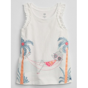 GAP Бебешка тениска GAP GAP | Byal | Момичешки | 92 - zoot - 20,15 лв