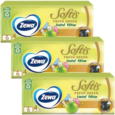 Zewa Softis papierové vreckovky 4-vrstvové limitovaná edícia 30 x 9 ks 270 ks