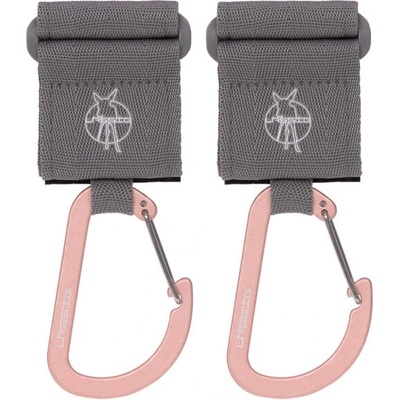 Lässig FAMILY Casual Stroller Hooks with Carabiner grey