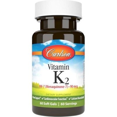 Carlson Labs Vitamin K2 MK-7 90 mcg [60 Гел капсули]