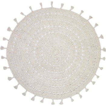 Nattiot Кремав детски килим ø 120 cm Nila Ecru - Nattiot (1047455507)