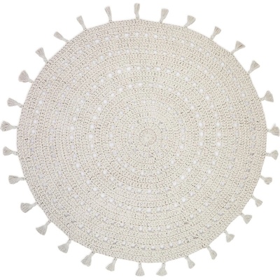 Nattiot Кремав детски килим ø 120 cm Nila Ecru - Nattiot (1047455507)