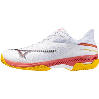 Mizuno Wave Exceed Court Clay M White/Calypso Coral/Citrus – Zbozi.Blesk.cz