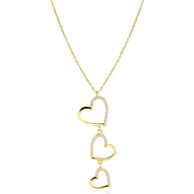 SAVICKI Колие със сърце Savicki: злато, диаманти
