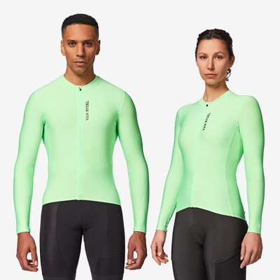 VAN RYSEL Unisex dres na silniční cyklistiku s dlouhým rukávem RCR 2 zelená