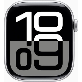 Apple Watch Series 10 46mm stříbrný hliník s oblačně modrým provlékacím řemínkem MWWN3QC/A