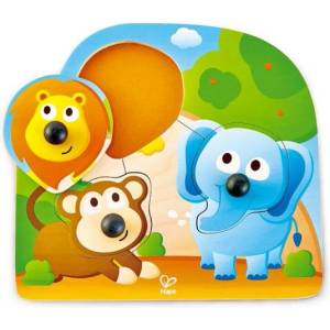 Hape Пъзел с дръжки - Дивата природа (E1310)