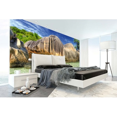 DIMEX ART Самозалепваща се флизелинова фототапета невероятни сейшелски острови 375 x 250 см