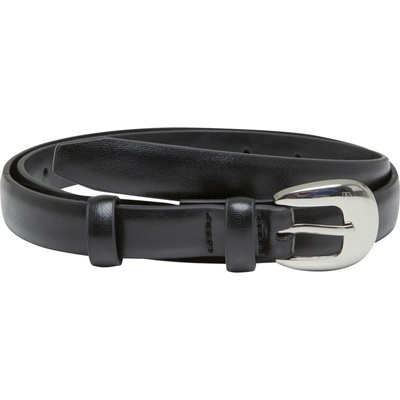 Urban Classics pásek Chunky Buckle černý/stříbrné barvy šedá