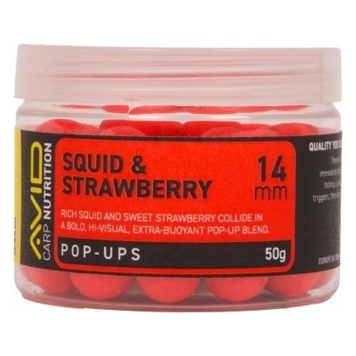 Avid Squid & Strawberry Pop-Up 14 mm 50 g Red – Hledejceny.cz