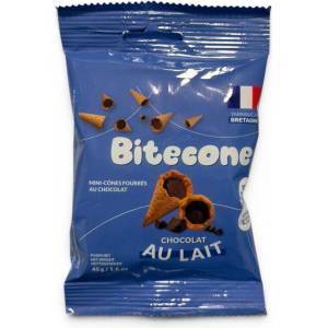 Bitecone Франция (Fabriqué en Bretagne) Bitecone Вафлени фунийки с млечен шоколад 45гр