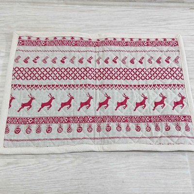 Clayre & Eef Vánoční prostírání Nordic Christmas 48x33 cm 33 cm