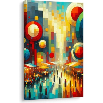 Obraz geometrie města - 60x90