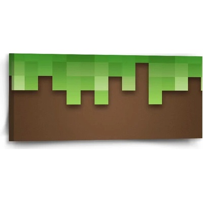 Sablio Obraz Green Blocks 2 - 110x50 cm