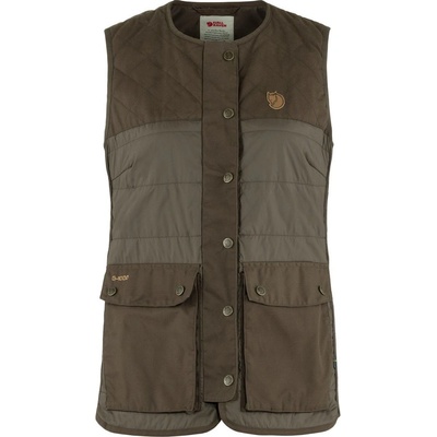 Fjällräven Forest Wool Padded Vest W Dark Olive