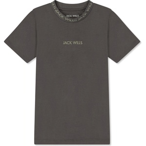 Jack Wills Тениска Jack Wills Kids Jacquard Regular Fit T-Shirt - Slate