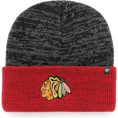47 Brand Two Tone Brain Freeze Cuff Knit NHL Chicago Blackhawks