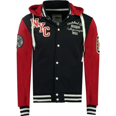 GEOGRAPHICAL NORWAY mikina baseballová ALL IN MEN HO100 tmavě modrá