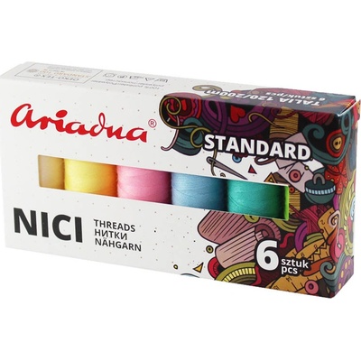 Ariadna Zostava nití Standard Spring Talia 120/200 m - 6 farieb (jar)