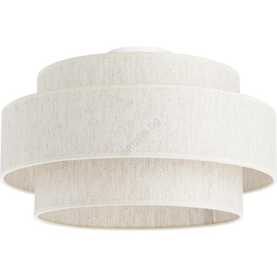 BELIS Плафон BOHO 1xE27/60W/230V Ø 40 см бял (BE1002)