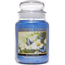 Cheerful Candle BUTTERFLIES 680g