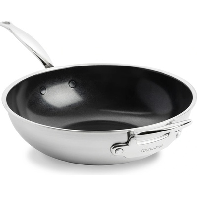 GreenPan Premiere nerezová wok panvica s keramickým povrchom, 30 cm CC003821-001