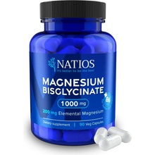 Natios Magnesium Bisglycinate 1000 mg + B6 90 veg. kapsúl elom. horčík 200 mg