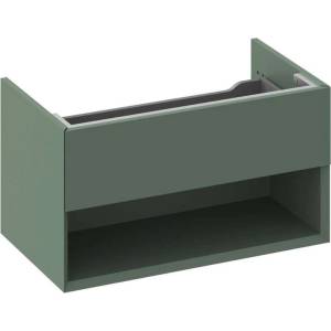 RAVAK Lite - Шкаф за мивка 80x45x43 см, 1 чекмедже, Сив Green X000001864 (X000001864)