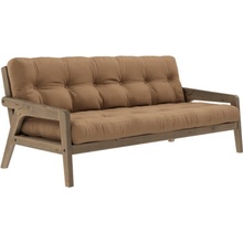 sofa GRAB by Karup 100*200 cm carob hnědá + futon mocca 755