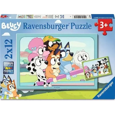 Ravensburger - Puzzle 2x12 Fun with Bluey - 1 - 39 piese