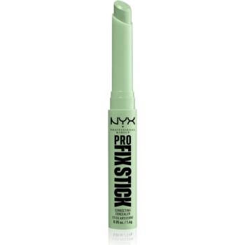 NYX Cosmetics Pro Fix Stick коректор за уеднаквяване цвета на кожата цвят 0.1 Green 1, 6 гр