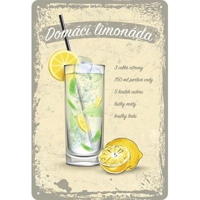 Plechová ceduľa Limonáda 20 x 30 cm (CZ text)