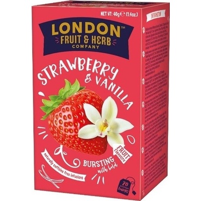 London Fruit&Herb Čaj jahoda s vanilkou 20 x 2 g
