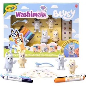 Crayola Washimals: Bluey - комплект оцветяващи се и миещи се фигурки - 4 броя (74-0253)