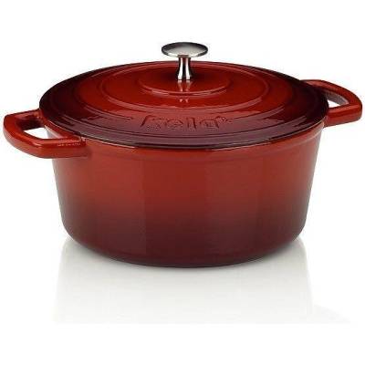 Kela Чугунена тенджера с капак KELA Calido Ø21 см, червена (1291)