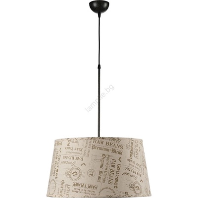 Onli - Пендел MAIDA 1xE27/15W/230V Ø 50 cm кафяв (OL0510)