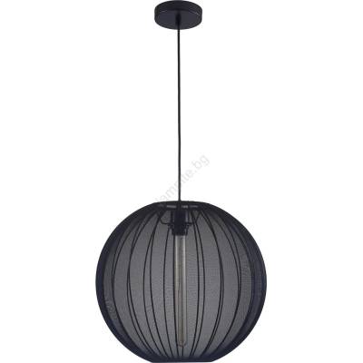 Polux Пендел SENSAI 1xE27/20W/230V Ø 40 см черен (SA2260)